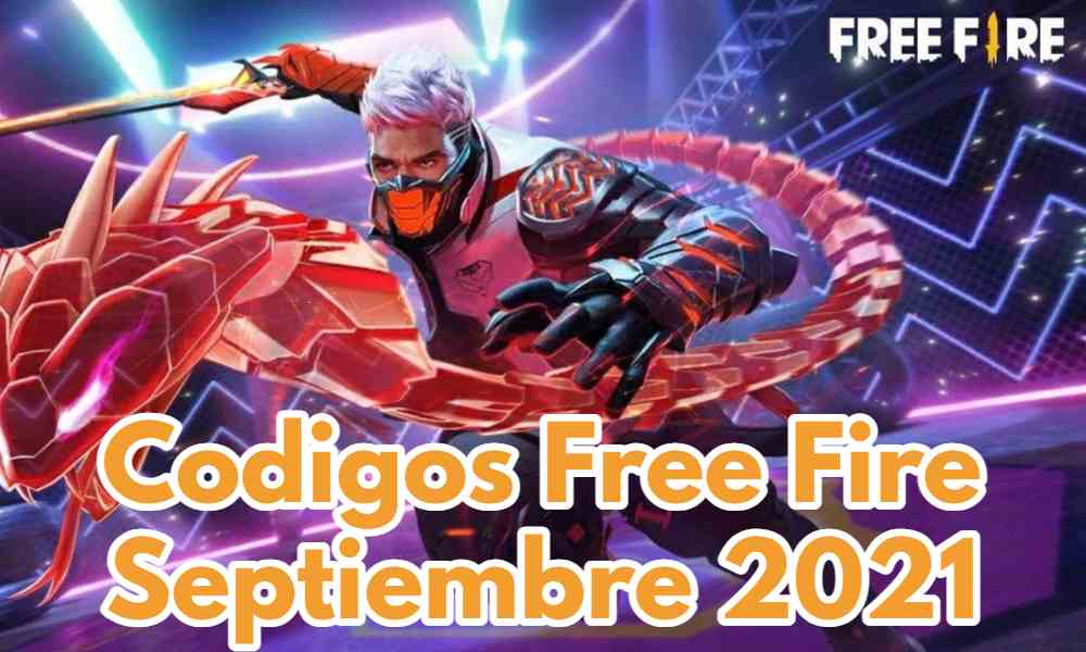 Codigos Free Fire septiembre 2021